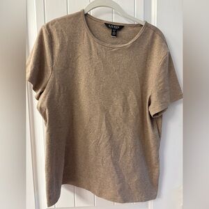 Ralph Lauren Women's Brown Short Sleeve Tee